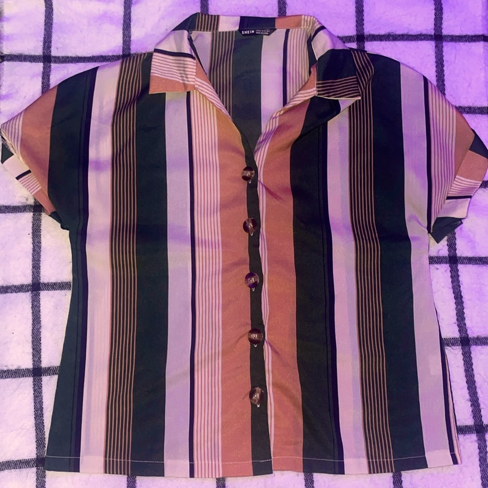 Striped Button-up